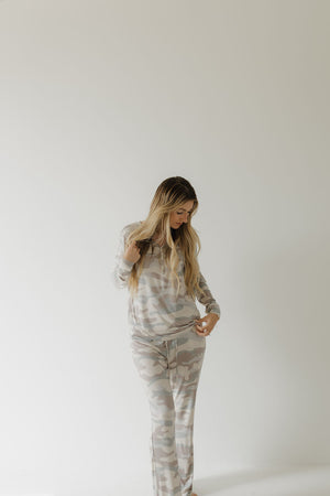 Women's Long Sleeve Bamboo Pajama | Camo