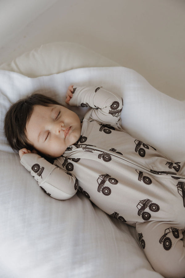 Bamboo Zip Pajamas | Monster Truck