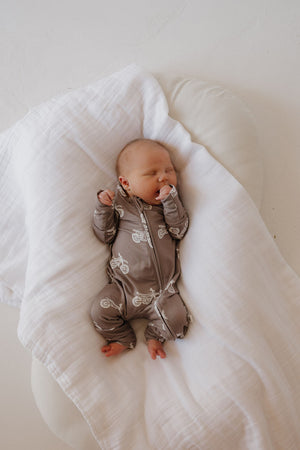 Bamboo Zip Pajamas | Dirt Bike