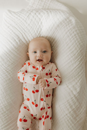Bamboo Zip Pajamas | Cherry Orchard