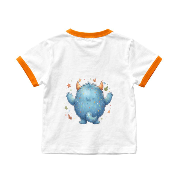 Personalized Blue Monster T-Shirt for Kids - with Custom Name