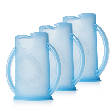Flipping Holder 3 Pack for nursing and feeding, designed for easy and secure bottle handling.