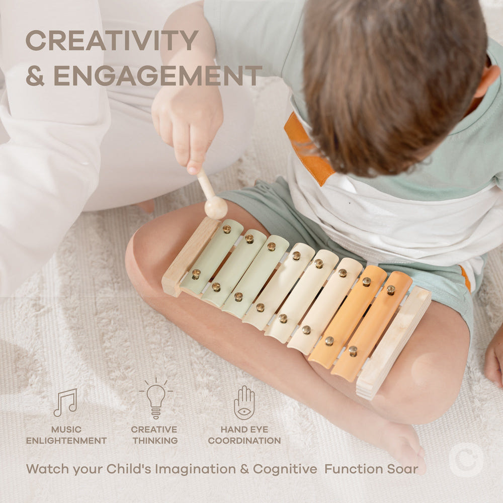 Colorful xylophone for kids, perfect for playtime and musical development, featured as the main product image.