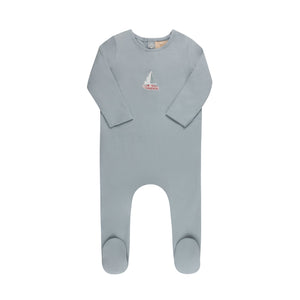 Embroidered Cherries/ Boat  Layette Set