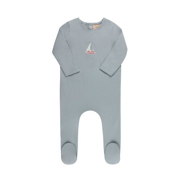 Embroidered Cherries/ Boat  Layette Set