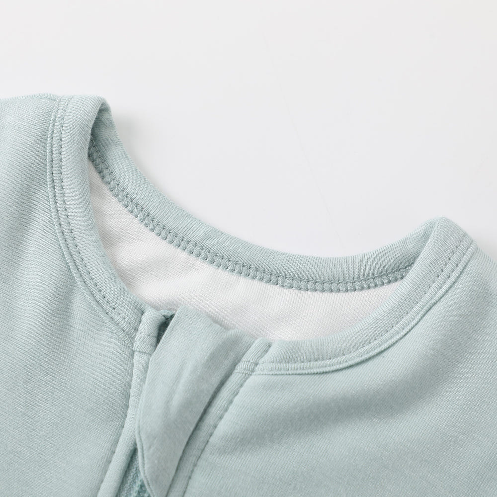 Owlivia Bamboo Rayon Baby Sleep Sack 1.0 TOG in Aqua - Unisex sleeping bag for comfortable sleep.