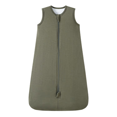 Owlivia Bamboo Rayon Baby Sleep Sack 1.0 TOG in Olive - Unisex sleeping bag for comfortable sleep.