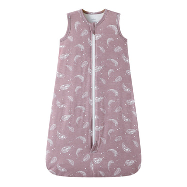 Owlivia Bamboo Rayon Baby Sleep Sack Unisex Sleeping Bag 1.0 TOG -Feather Mauve
