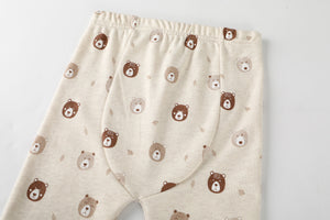 100% Organic Cotton Toddler 2 Piece Pajama Set -Mini Bears