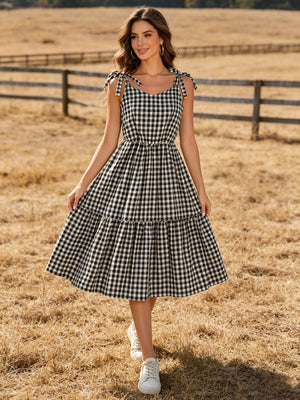 Mommy & Me Adult Plaid Smocked Dress