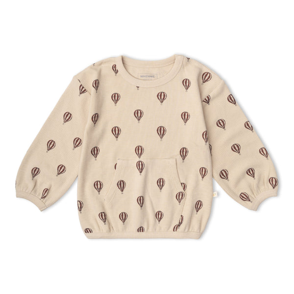 Organic Tee & Pant Slouch Set - Ballon Voyage