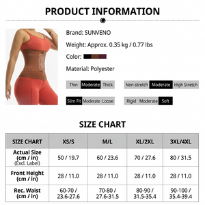 Women’s Waist Trainer Tummy Control Belt - Breathable Sweat Band for Fitness, Body Shaping & Back Support
