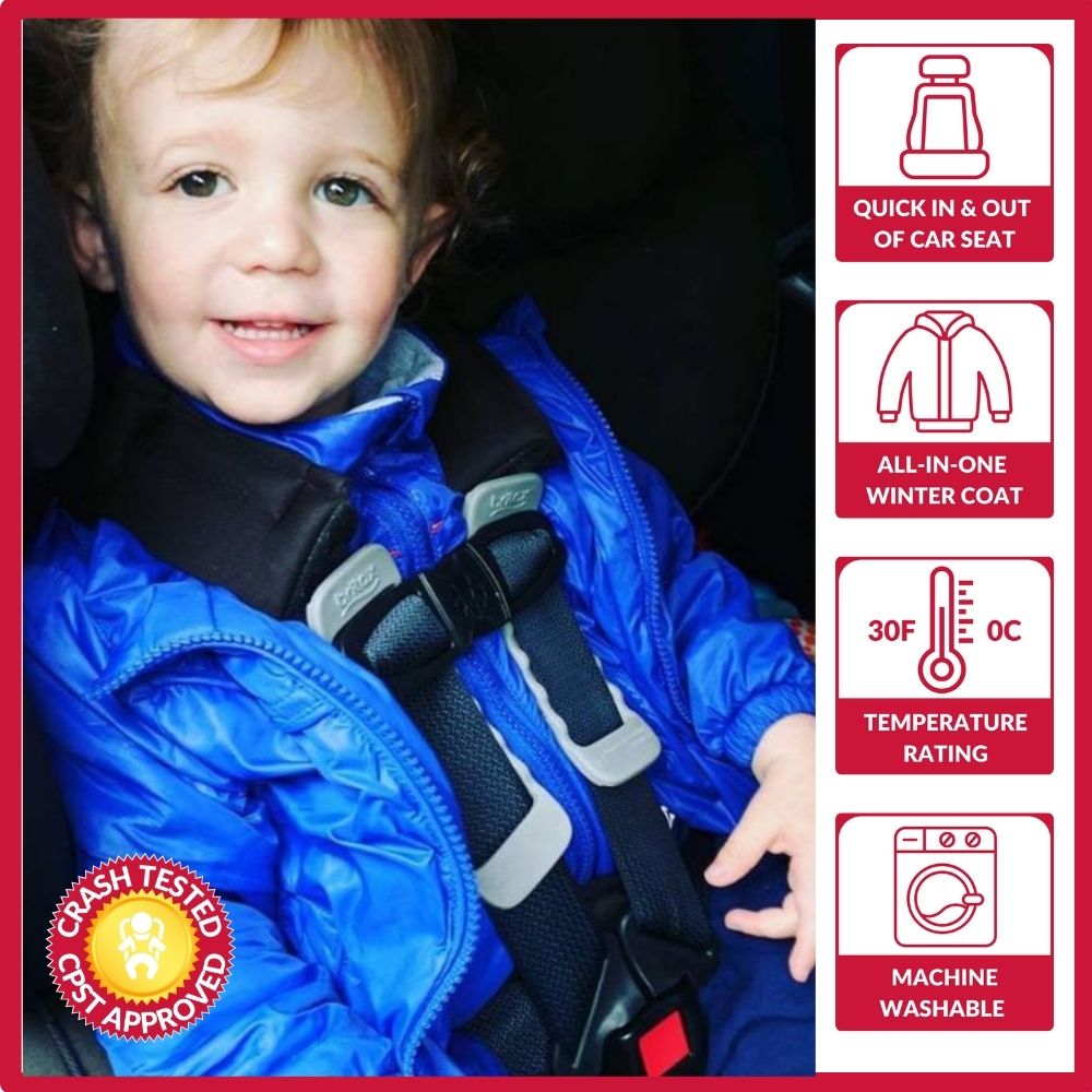 Car Seat Coat | The Road Coat Transition - Royal Blue