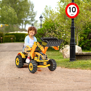 12V battery-powered kids ride-on dumper truck, perfect for outdoor play and imaginative adventures.