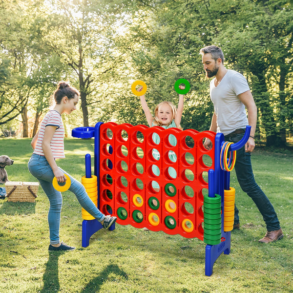 2.5Ft 4-to-Score Giant Game Set - Weather-Resistant for Kids - Outdoor Play