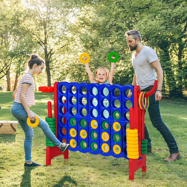 2.5Ft 4-to-Score Giant Game Set - Weather-Resistant for Kids - Outdoor Play