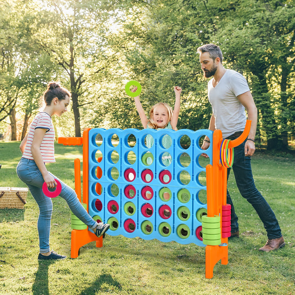 2.5Ft 4-to-Score Giant Game Set - Weather-Resistant for Kids - Outdoor Play