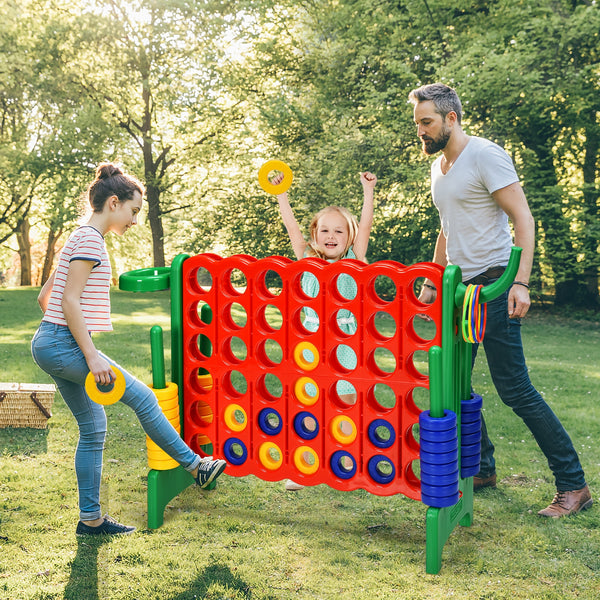 2.5Ft 4-to-Score Giant Game Set - Weather-Resistant for Kids - Outdoor Play