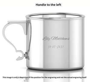 Krysaliis Sterling Silver Baby Cup - Modern Handle