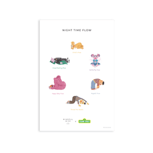 Double-Sided Sesame Street Yoga Poses Print
