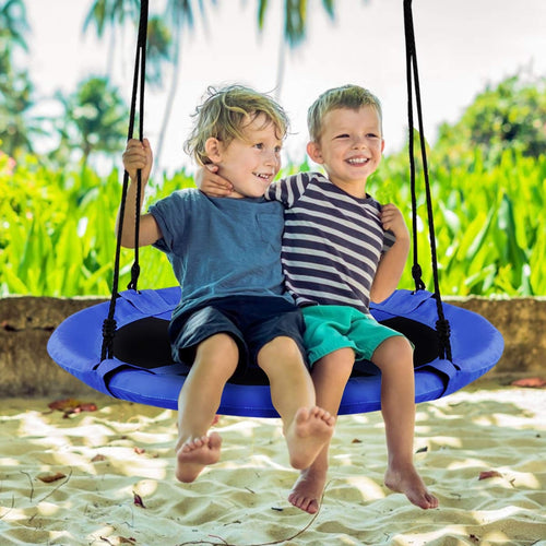 40 Inch Flying Saucer Tree Swing Indoor Outdoor Play Set for Infants