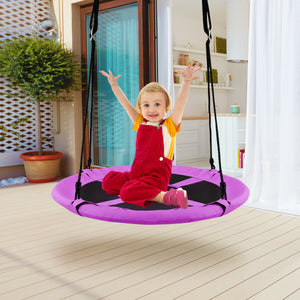 40 Inch Flying Saucer Tree Swing Indoor Outdoor Play Set for Infants