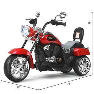 6V 3 Wheel Kids Motorcycle - Rechargeable for Kids - Electric Motorcycle