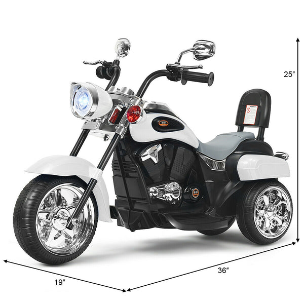 6V 3 Wheel Kids Motorcycle - Rechargeable for Kids - Electric Motorcycle