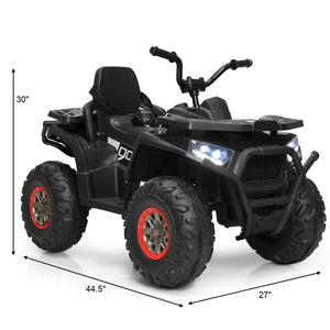 12V kids electric ATV quad with MP3 and LED lights, viewed from angle 5, perfect for outdoor fun and adventure.