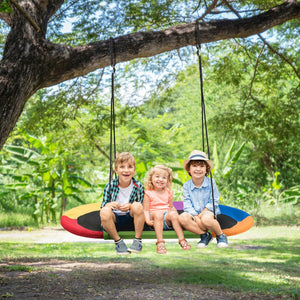 60 Inch Saucer Surf Outdoor Adjustable Swing Set - Electric for Infants