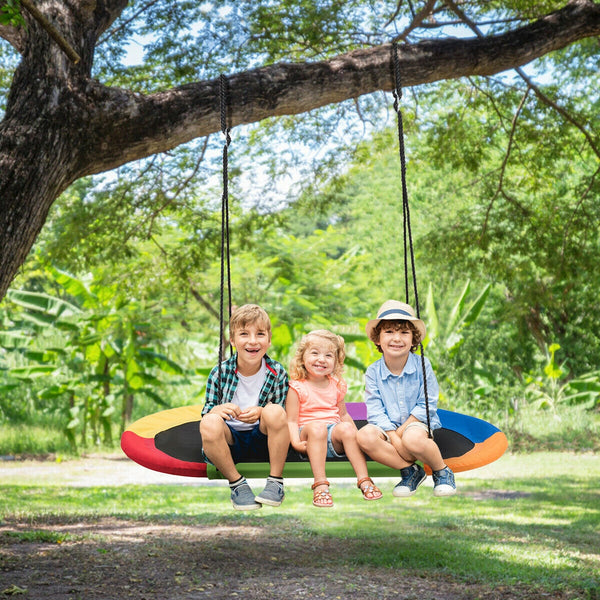 60 Inch Saucer Surf Outdoor Adjustable Swing Set - Electric for Infants