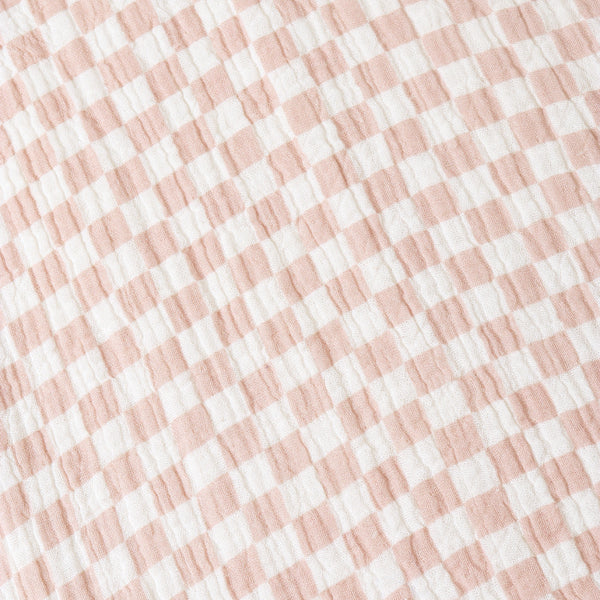 Organic Shirt & Shorts Set - Brick Checks