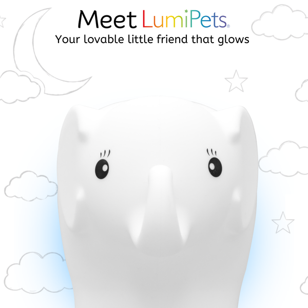 LumiPets® Eggbert the Elephant- Children's Touch Night Light