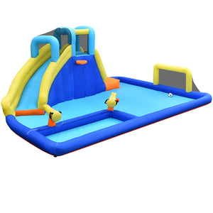 6-in-1 Inflatable Water Slide Jumping House without Blower for Kids with Blower