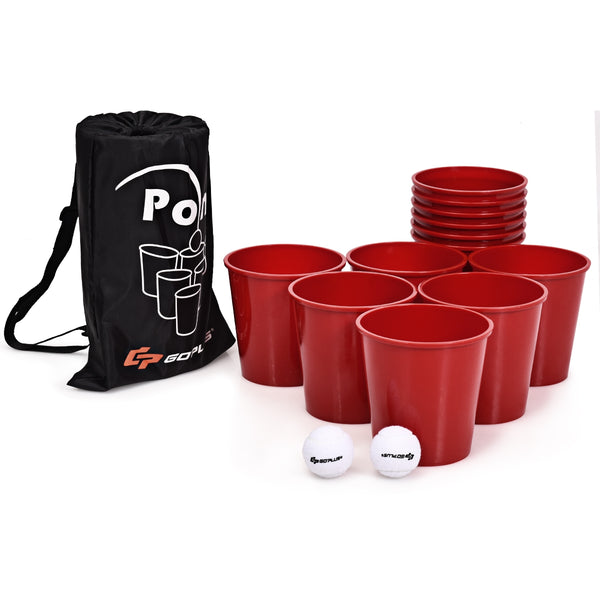 Yard Pong Giant Pong Game Set with Carry Bag - Weather-Resistant