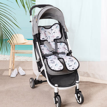 Breathable stroller pad for enhanced comfort and support in baby strollers. Ideal accessory for your little one's outings.