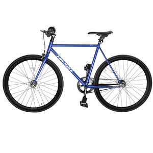 700 C 54 cm Steel Track Bike for kids, single speed, angle view showcasing design and features.