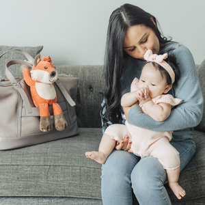 Zooby® baby monitor Finley Fox at angle 2, featuring a cute fox design for stylish baby monitoring.