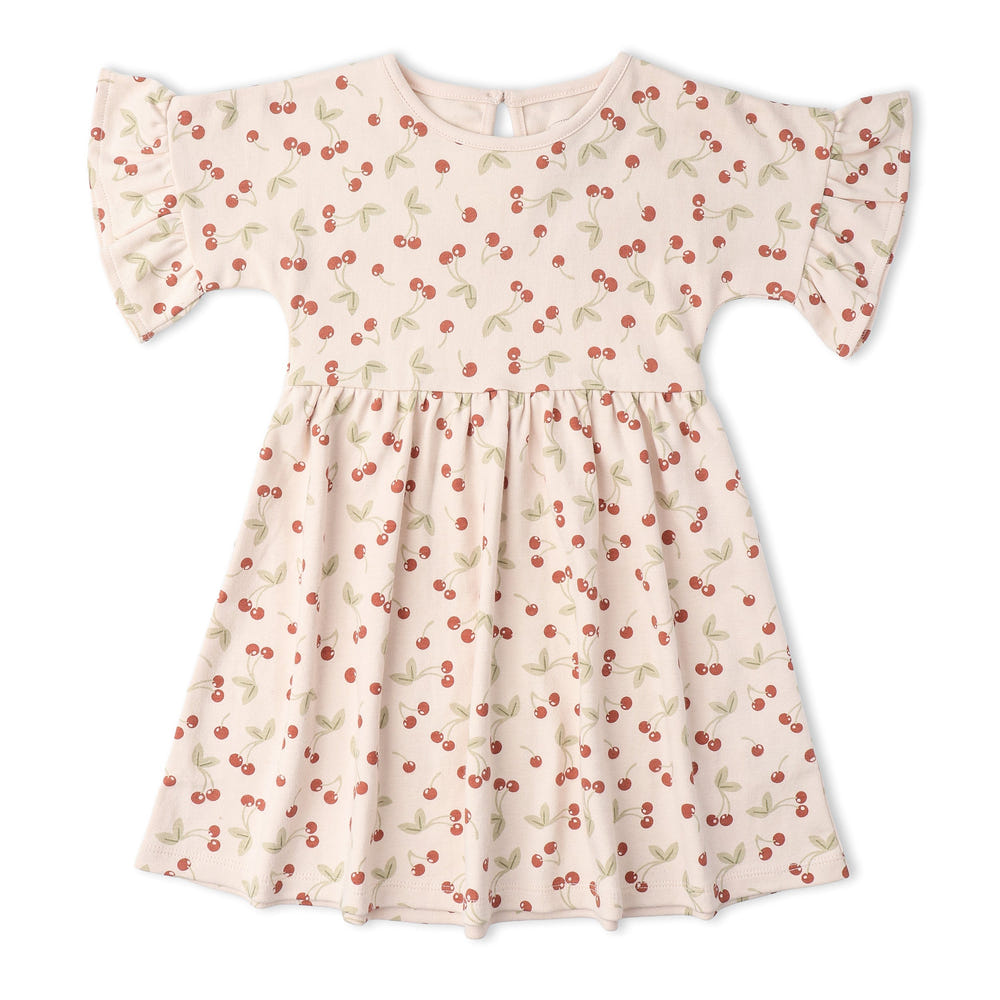 Organic Dolman Sleeve Dress - Cherry