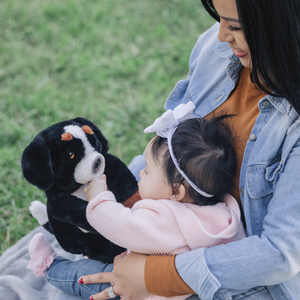 Zooby® baby monitor Cooper Canine, angle 2 view, perfect for keeping an eye on your little one.