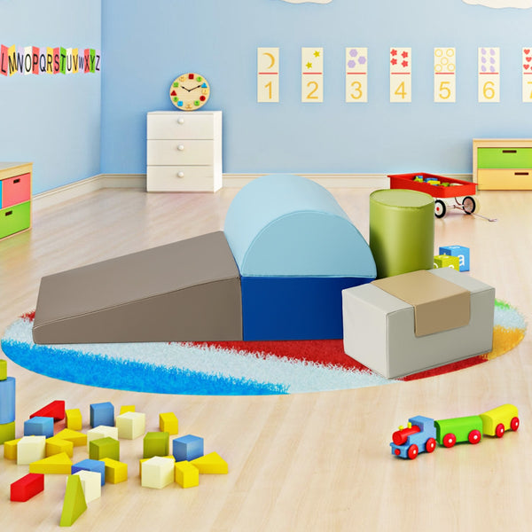 6 Piece Climb Crawl Play Set Indoor Kids Toddler - Indoor & Outdoor
