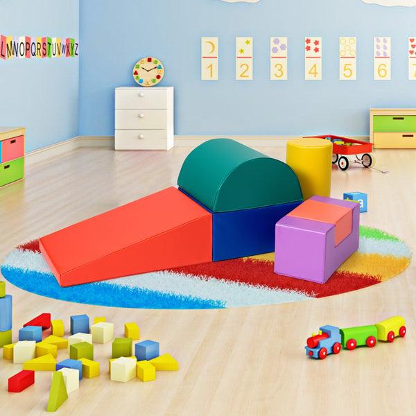 6 Piece Climb Crawl Play Set Indoor Kids Toddler - Indoor & Outdoor