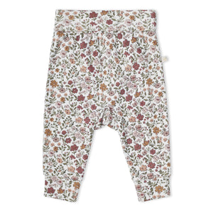 Organic Bodysuit & Foldover Pants Set - Woodland Sprig