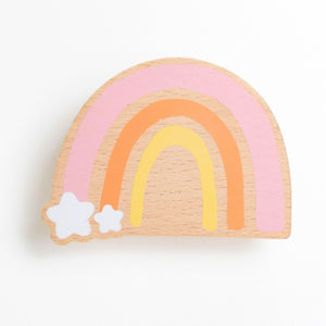 WonderBee™ Dusty Pink Rainbow Decorative Painted Wall Hook