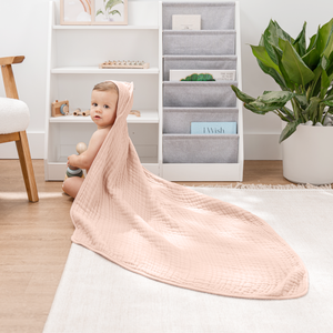 Baby Hooded Towels in Blush