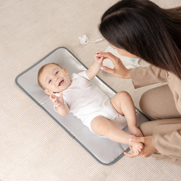 Compact Changing Pad in Grey Pattern