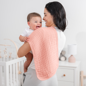 Muslin Burp Cloths in Lace