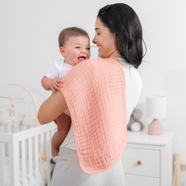 Muslin Burp Cloths in Lace