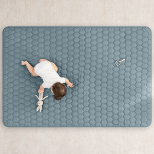 Play Mat with Non-Slip Bottom in Pacific Blue