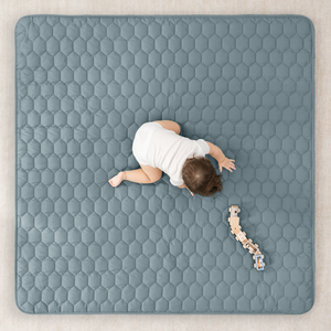 Play Mat with Non-Slip Bottom in Pacific Blue
